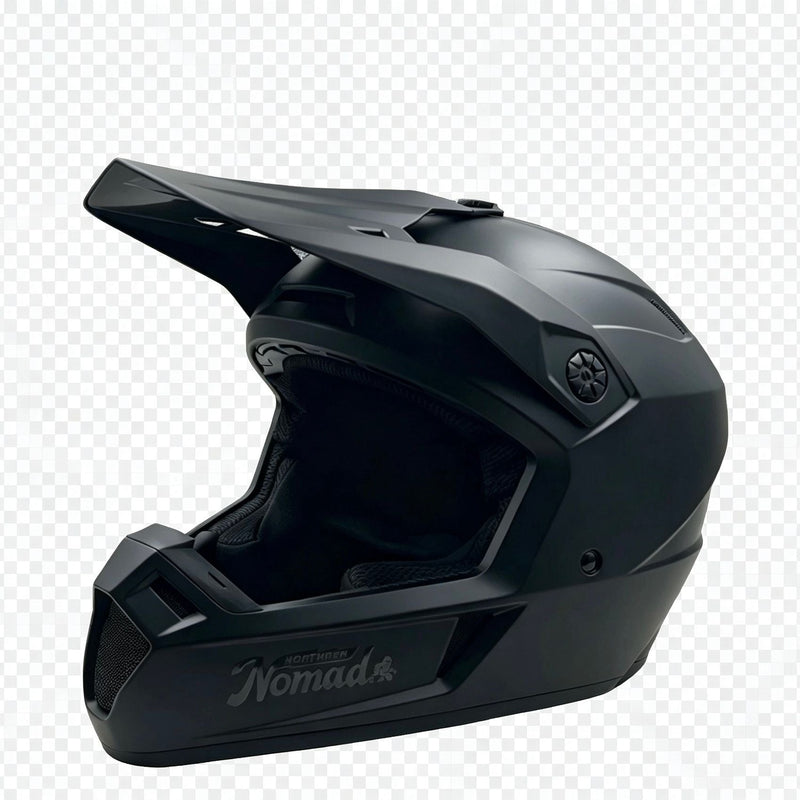 Northern Nomad Trail Blazer Dirt Bike Helmet, Matte Black, Various Sizes A4