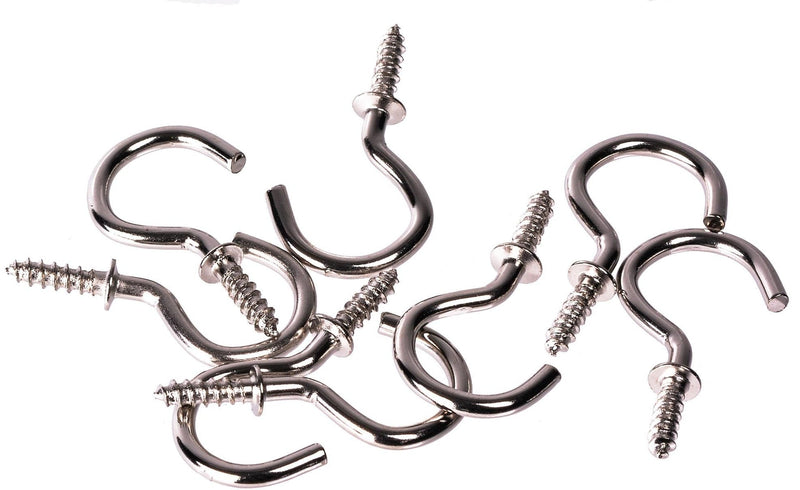 OOK Cup Hooks Set, Nickel, 7/8-in, 40-pk Q8