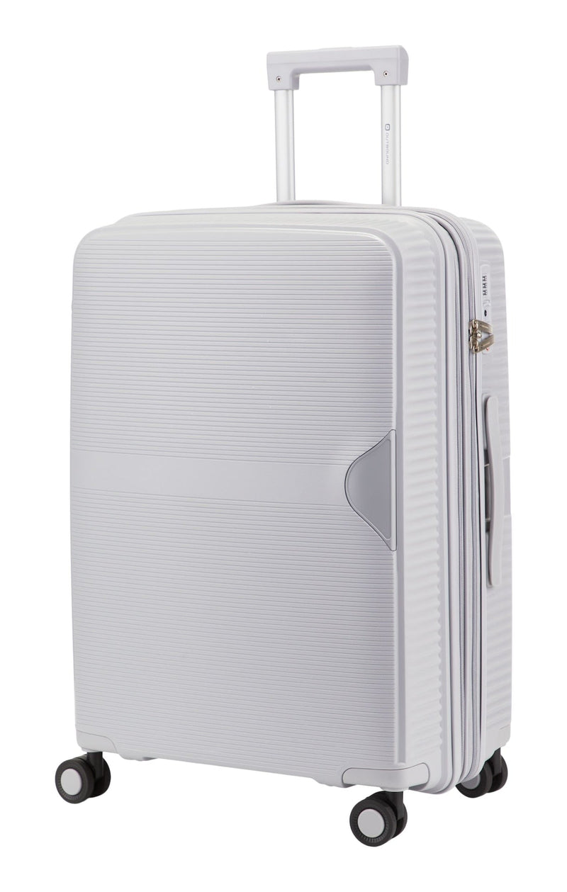 Outbound Hardside Medium Luggage Bag, Silver E6