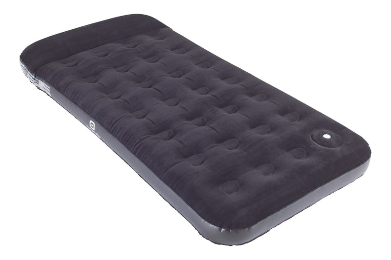 Outbound Twin Airbed with Built-In Manual Pump, Hand/Foot Pump, PVC, Black I6