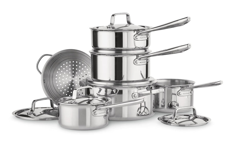 PADERNO Canadian Professional Clad Cookware Set, Oven Safe, 12-pc G8
