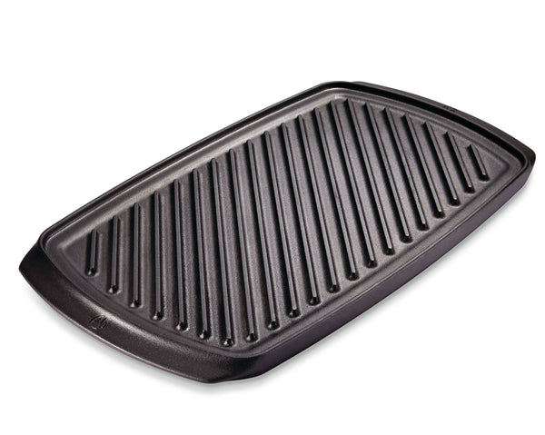 PADERNO Signature Cast Iron Reversible Grill & Griddle, BBQ & Oven Safe, Black, 20-in x 10-in S5