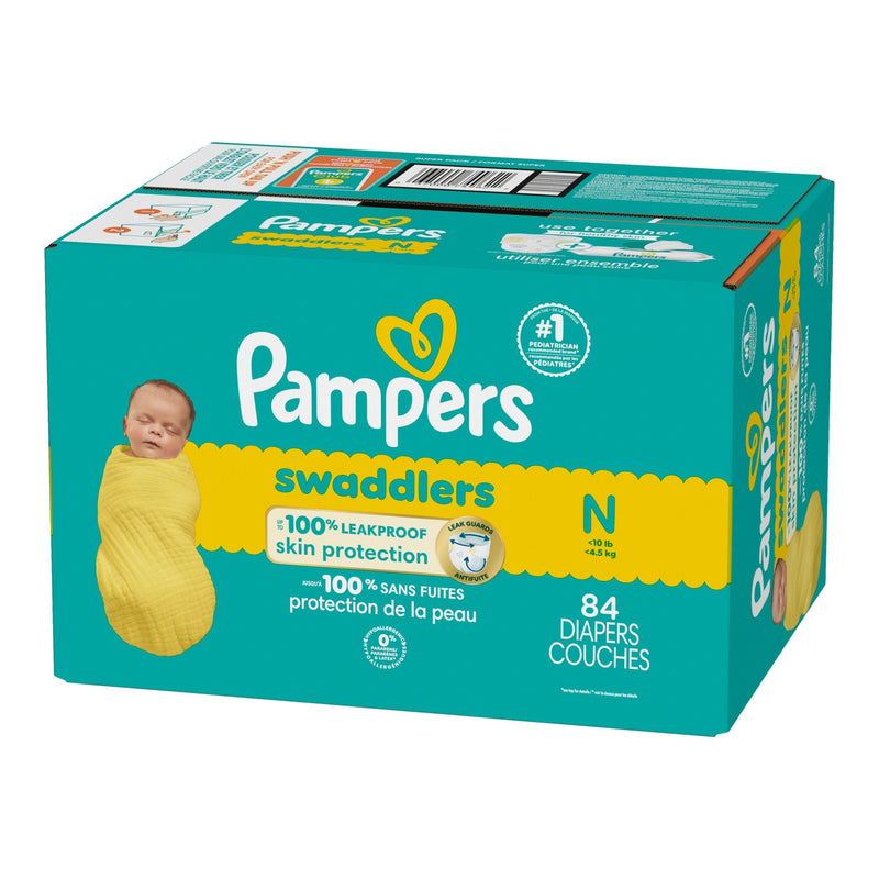 Pampers Swaddler Size 0 Newborn Baby Diapers, 84-pc D6