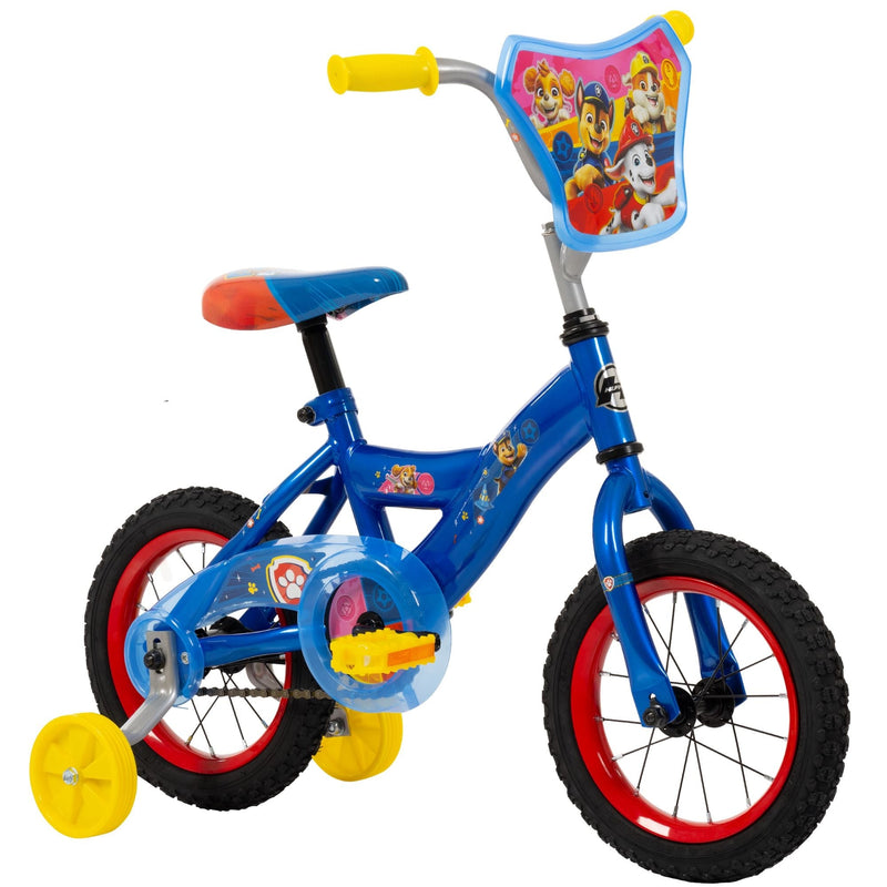 PAW Patrol Kids' Bike with Removable Training Wheels, Ages 1-13, 12-in A2