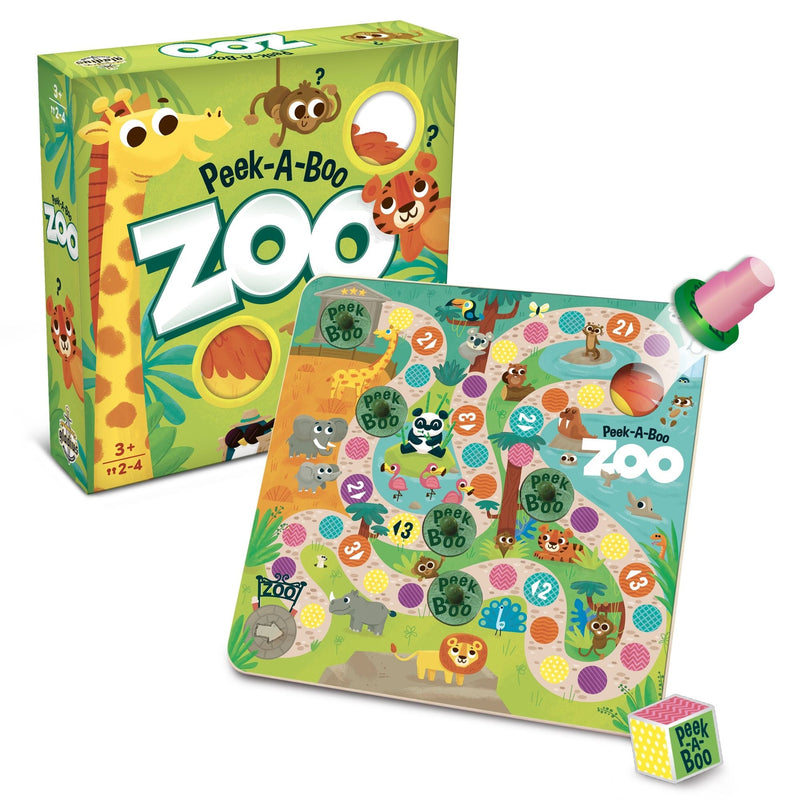 Peek-A-Boo Zoo Dice Rolling Animal Board Game, Ages 3+ T8