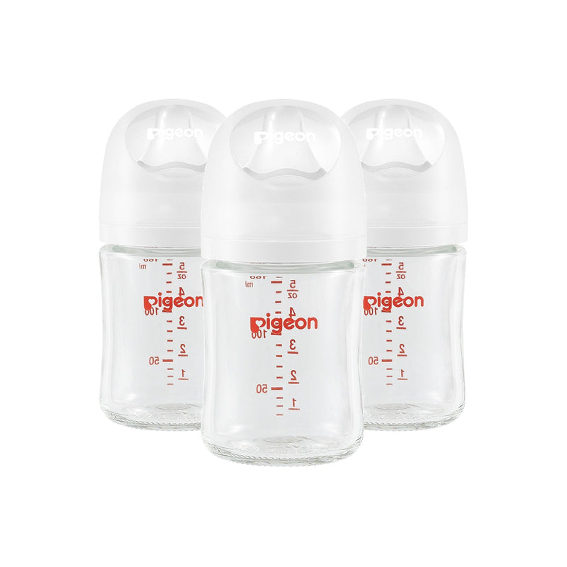 Pigeon Glass Bottle with Silicone Nipple (SS), 5-oz, 0 Months+, 3-pk N5