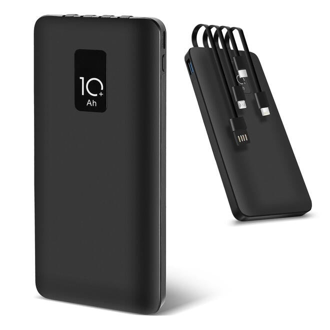 4 in 1 Fast Charging Power Bank with Built-in Cables, 10000mAh - PrimeCables I7