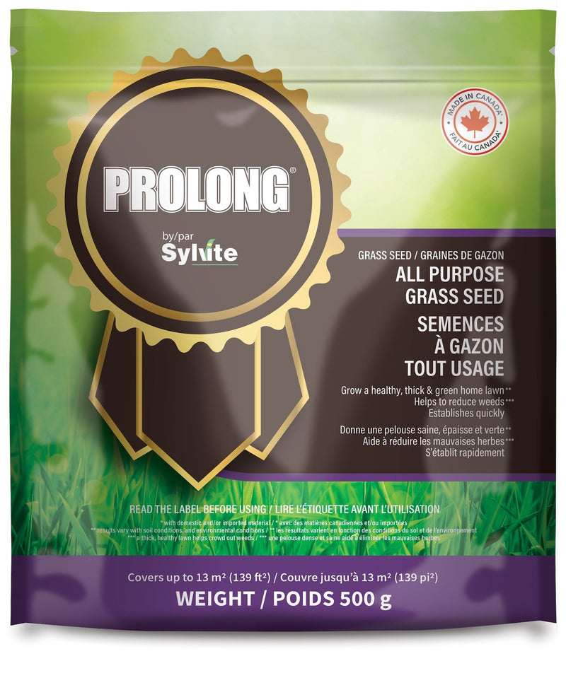 Prolong All Purpose Grass Seed, Covers 139 sq. ft., 500-g M2