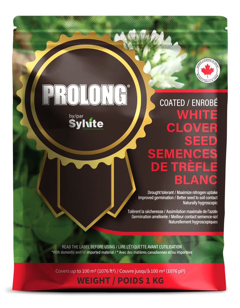 PROLONG Drought Tolerant White Clover Seed Bag, Water Saving, 1kg G5