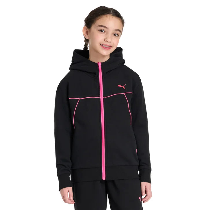 Puma Girls and Boys Fleece Full Zip Hoodie V4