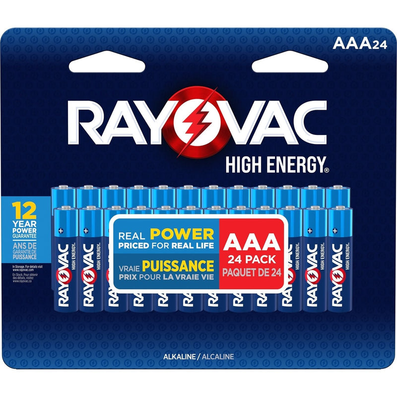 Rayovac HIGH ENERGY AAA Alkaline Batteries, Long Lasting, All Purpose, 24-Pk C5