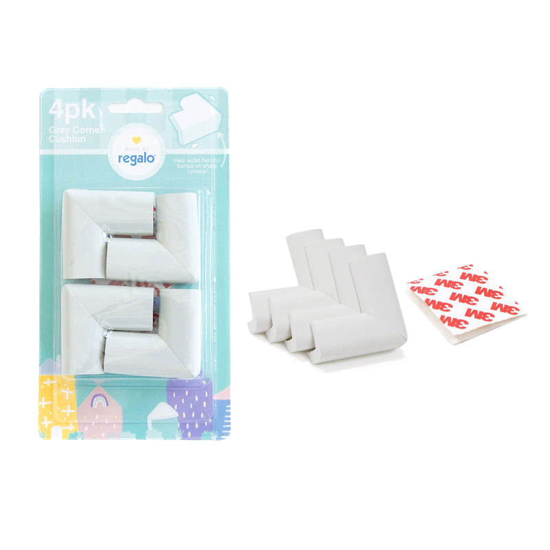 Regalo Child-Proofing Furniture Edge Cushion Bundle, Grey, 16-ft V8