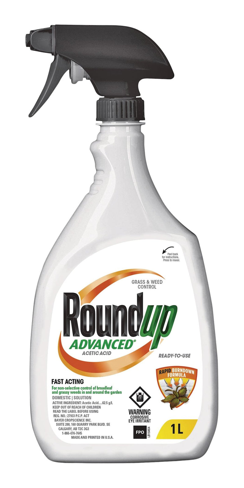 RoundUp Advanced Ready-To-Use Grass & Weed Control Spray, 1-L U8