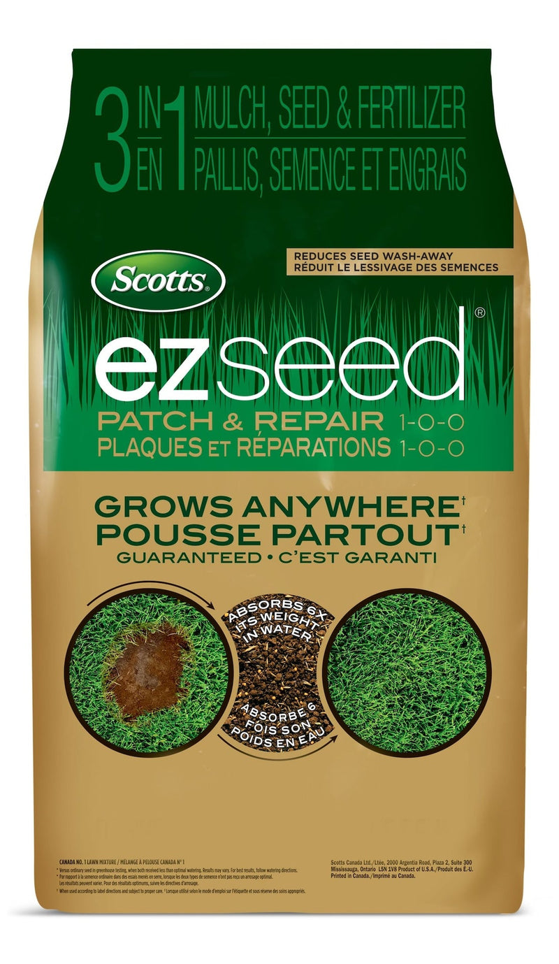 Scotts EZ Seed 3-in-1 Patch & Repair Grass Seed & Fertilizer Mix, 1-0-0, 4.5-kg B8