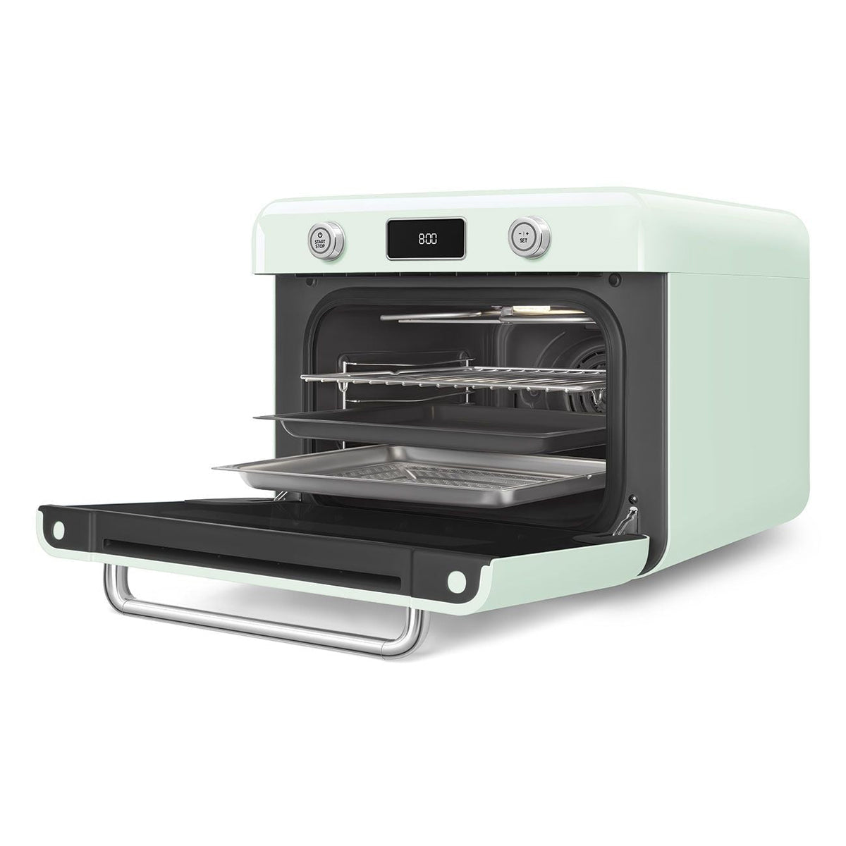 SMEG Combi Multifunction Steam Oven with Airfry, Pastel Green
