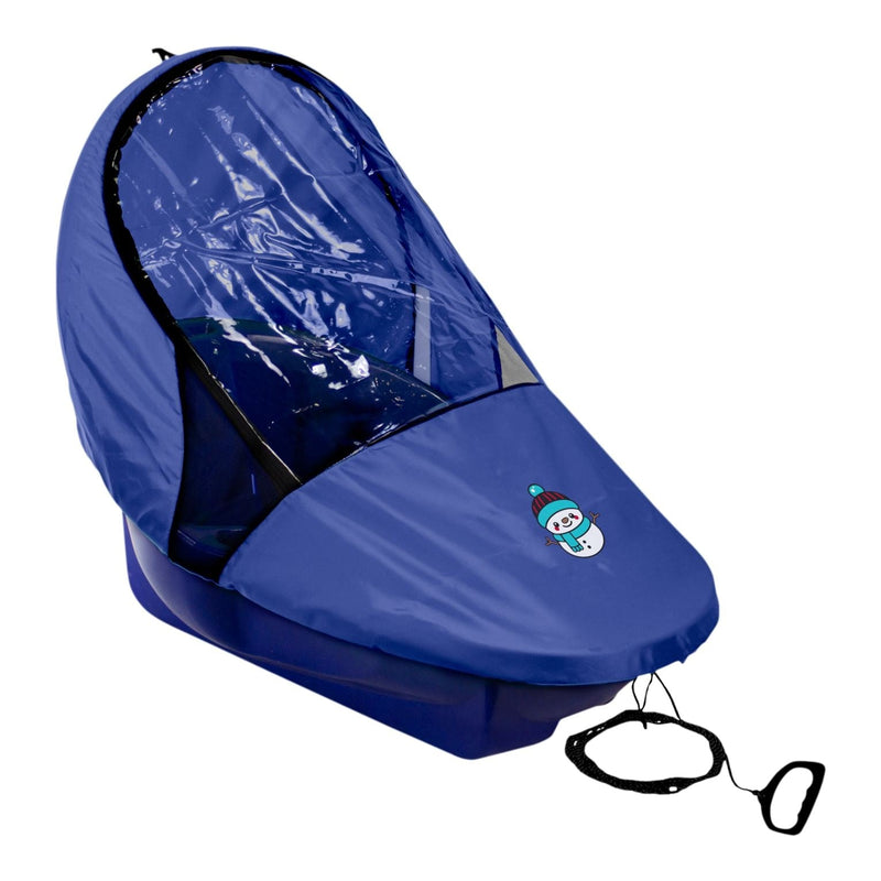 Snocruzer Covered Baby Sled/Toboggan for Ages 12-36 Months, Blue A2