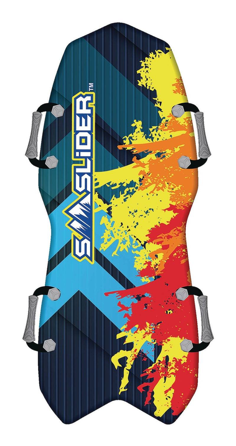 Snow Slider Splatter Kids' 2-Person Lightweight Foam Winter Snow Sled/Toboggan with Handles B4