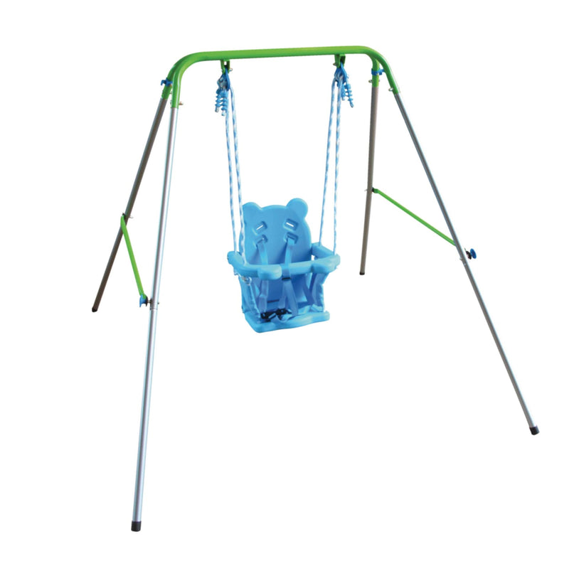 Sportspower Outdoor Foldable Metal/Steel Swing Set, Ages 12-36 Months, 55-lb Capacity L4