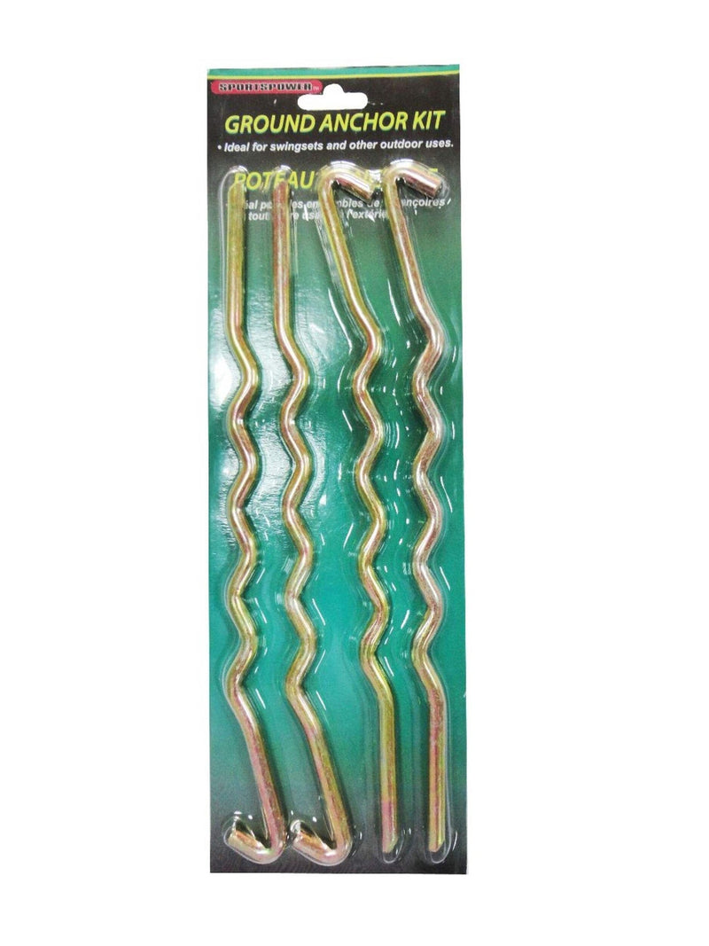 Sportspower Outdoor Heavy Duty Steel Swing Set Anchors, 4-pk H4