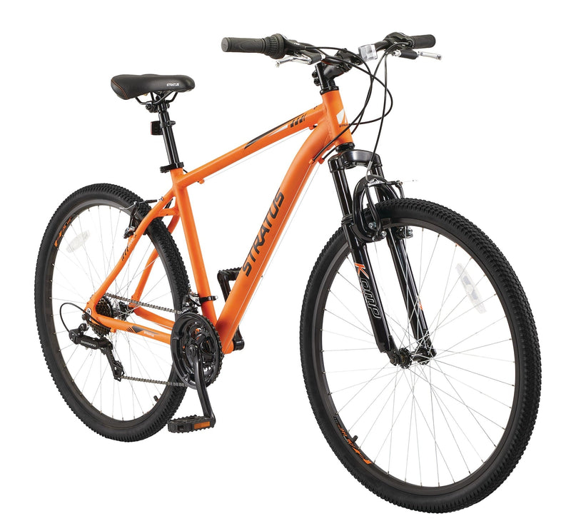 Stratus Rockcliffe Hardtail Mountain Bike, 27.5-in Wheel, Orange G9