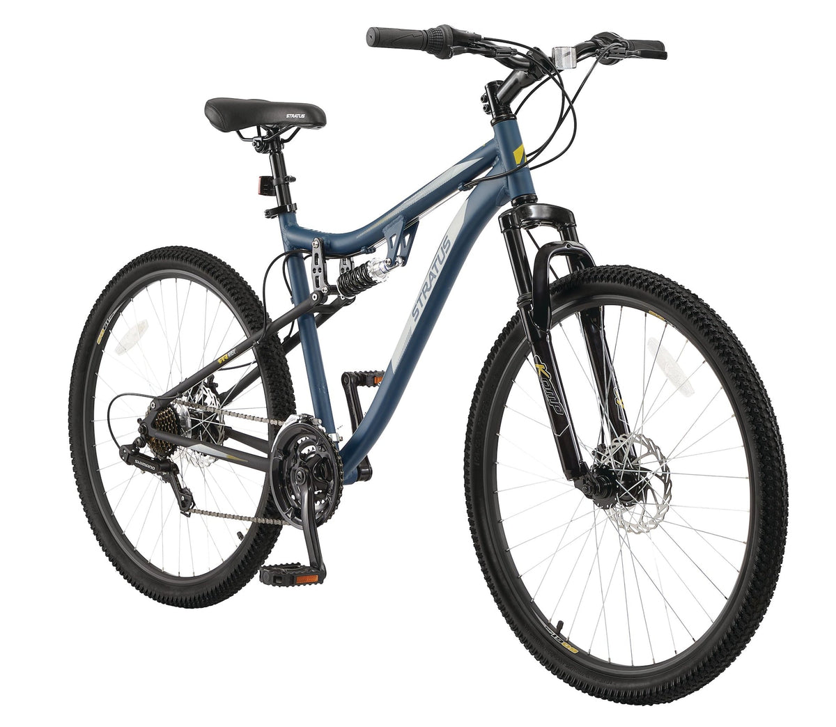 Stratus Striker Adult Bike, 21-Speed, 19-in Aluminum Frame, 27.5-in, Blue