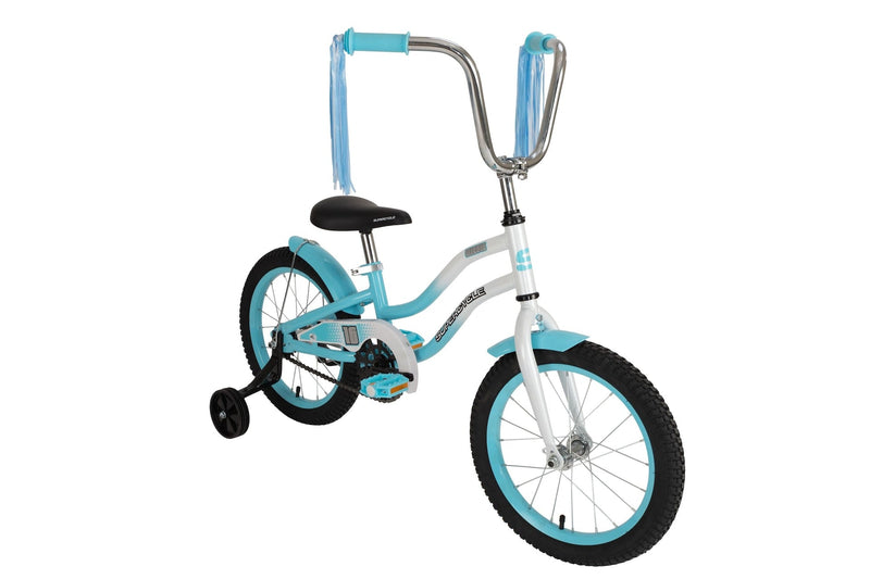 Supercycle Misfit Kids' Bike with Training Wheels, 16-in, Blue B2