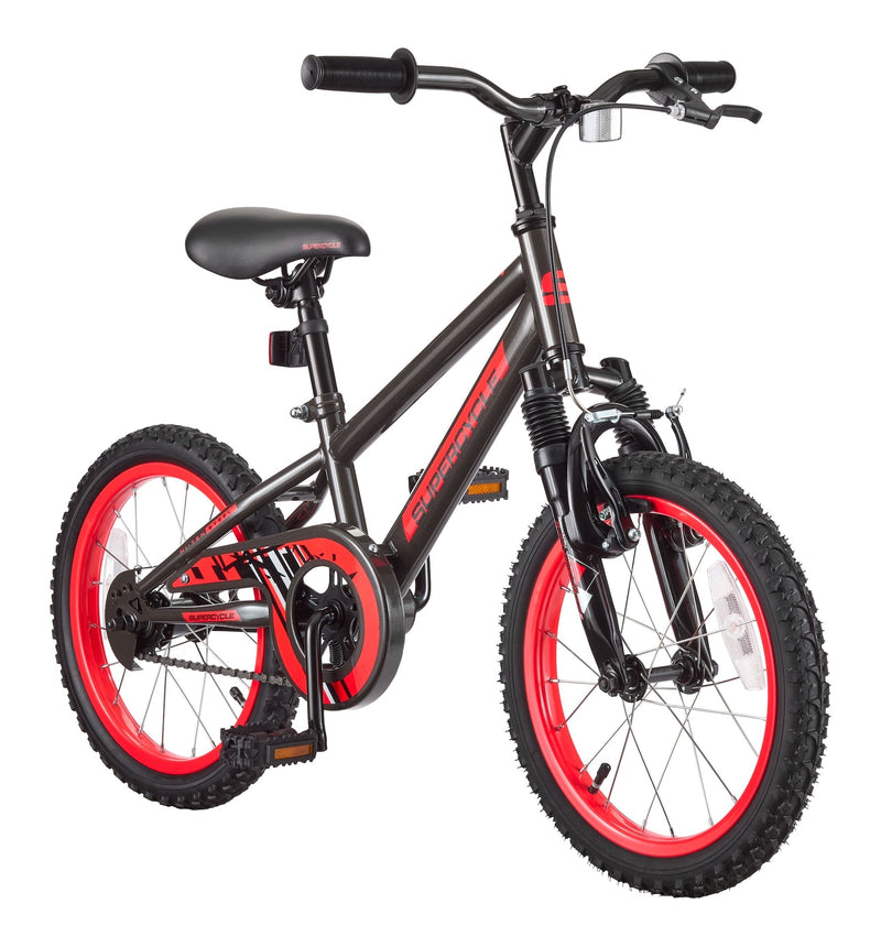 Supercycle Valley Mountain Kids' Bike with Front V Brakes, 16-in D7