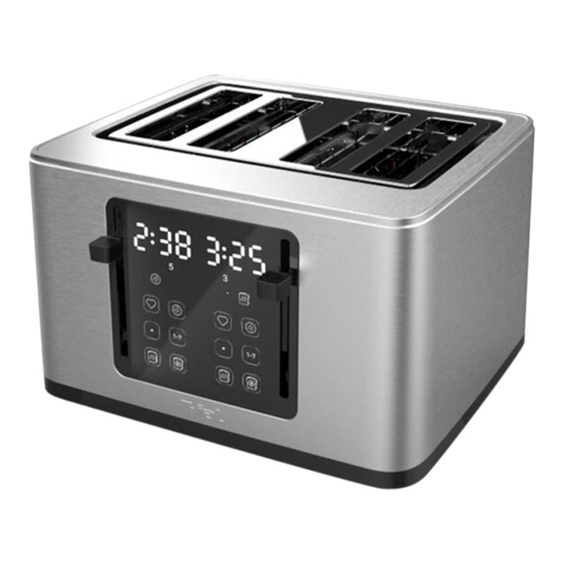 T-fal 4-Slice Stainless Steel Digital Toaster, Extra wide slots, 7 Browning levels Y6