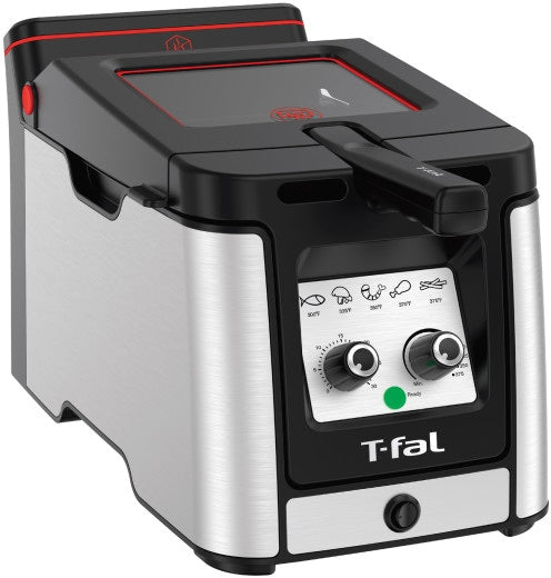 T-fal Odorless Deep Fryer, Stainless Steel, 3.5-L H7