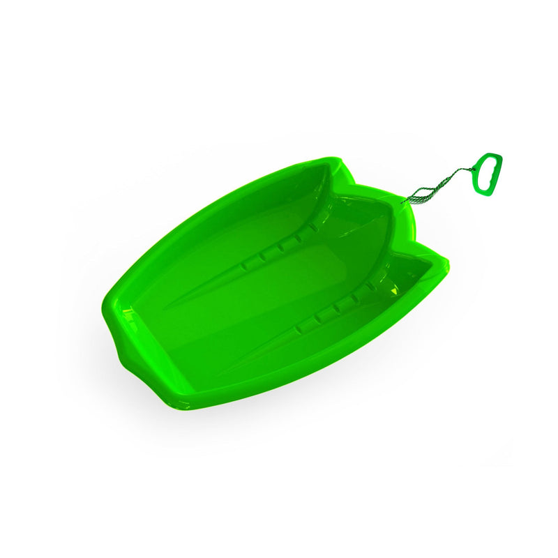 T-Rex Dinosaur Paw Kids' 1-Person Plastic Winter Snow Sled/Toboggan with Tow Rope O9