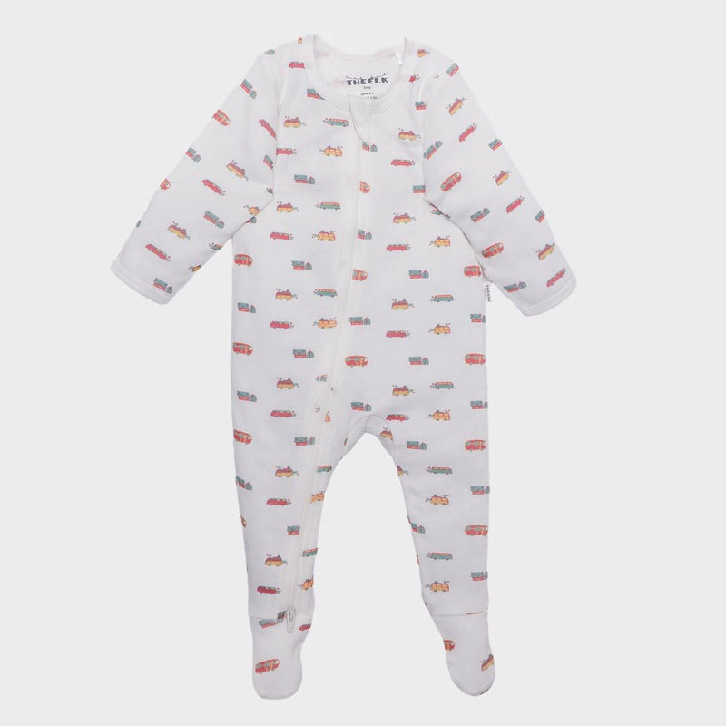The Elk Baby Camping Print Premium Organic Cotton Zippy, Various Sizes G6