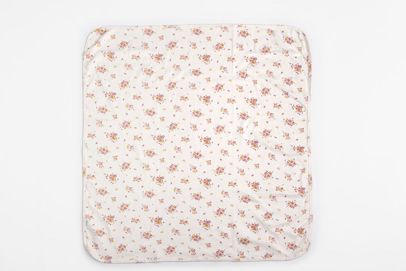 The Elk Baby Flower Print Premium Organic Cotton Blanket I3