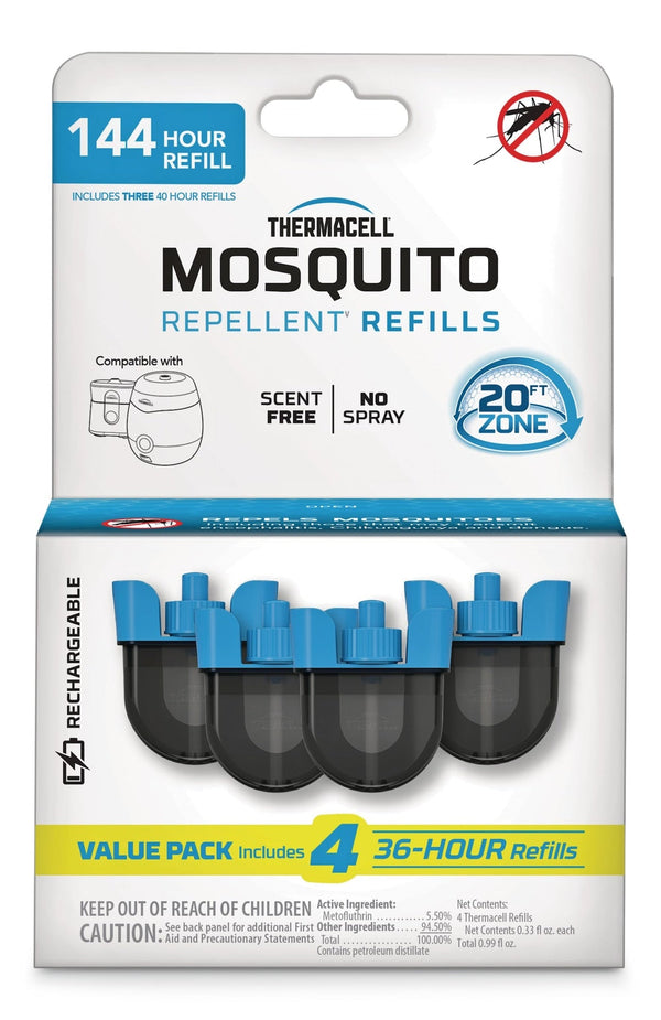 Thermacell E-ZoneGuard Rechargeable Mosquito Repellent Refill 144-Hour Pack V3
