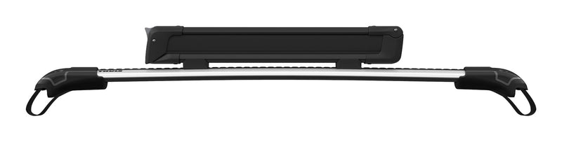 Thule SnowPack Stainless Steel Roof Top Mount Ski/Snowboard Rack, Large, Black, 2-pc M9