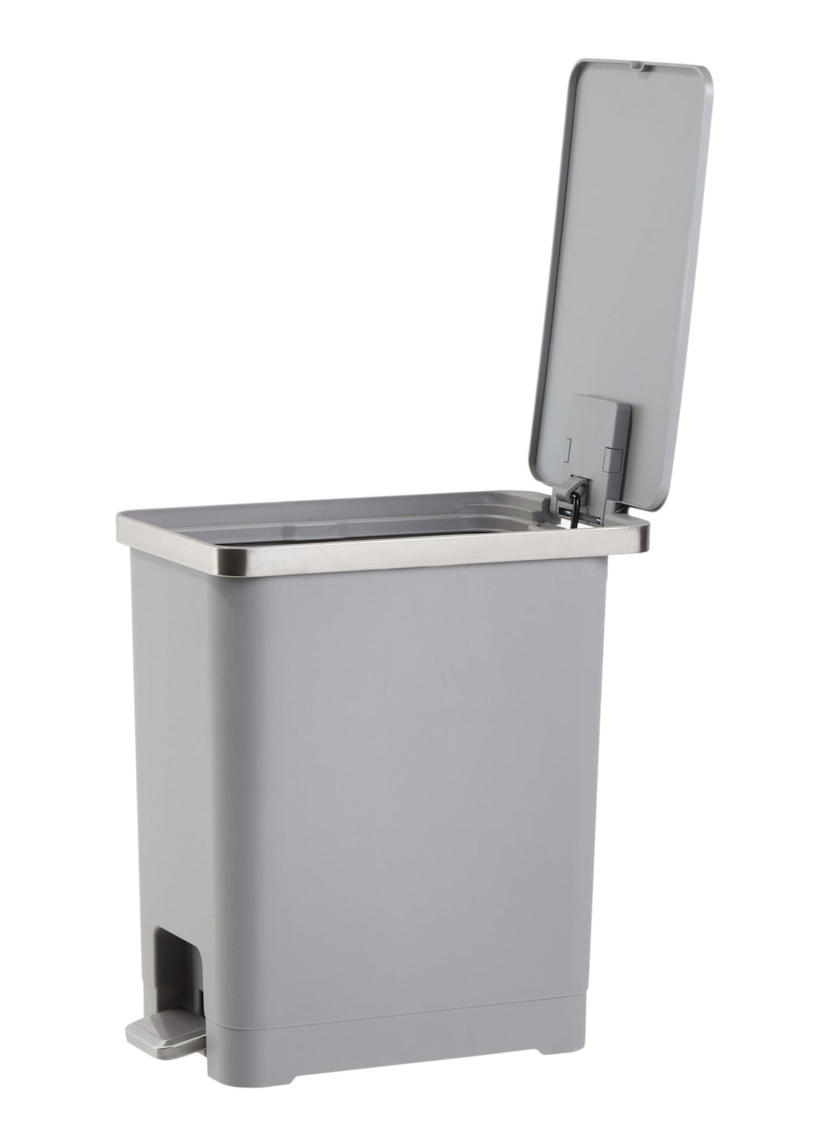 Type A Slim Grey Resin Garbage Can, 15-L