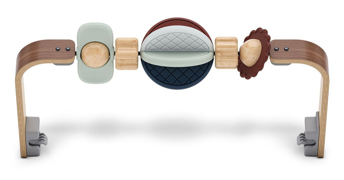 UPPAbaby Mira Bouncer Wonder Wheel Toy Bar, Walnut Wood