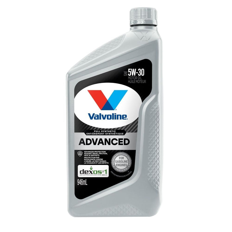 Valvoline 5W30 Advanced Synthetic Engine/Motor Oil, 946-mL H5