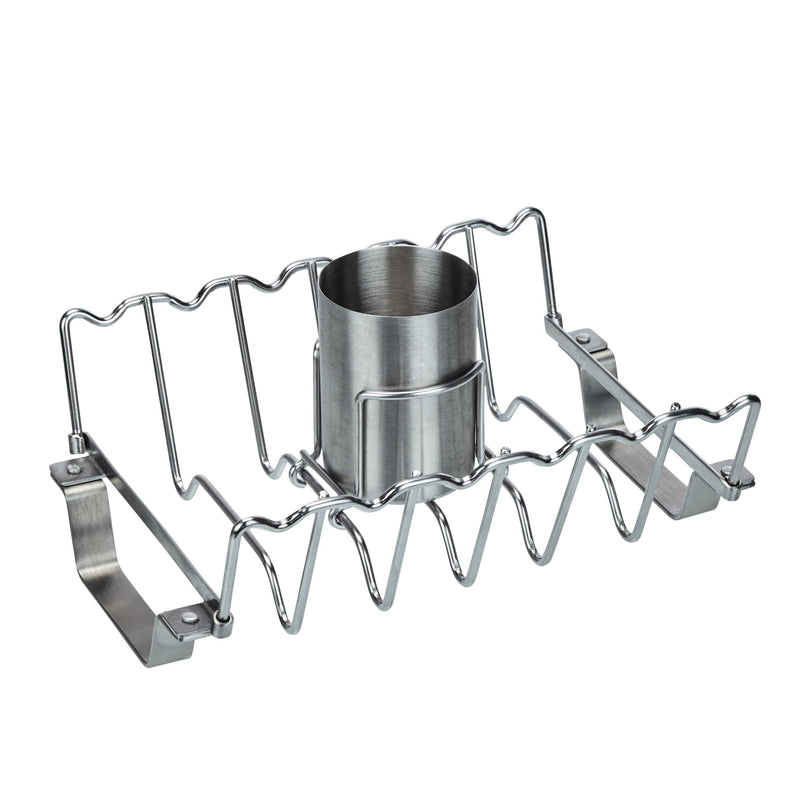 Vermont Castings Stainless Steel Chicken Roaster & Rib Rack for Grilling/Roasting, 11-in D6