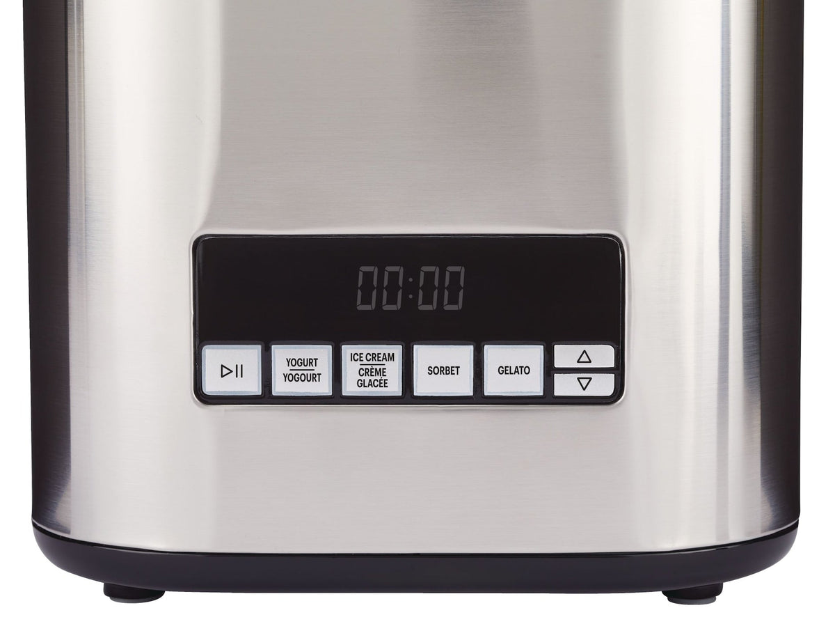 Vida by PADERNO Digital Ice Cream Maker, 4-in-1 Ice Cream & Frozen Treat Maker, Stainless Steel, 1.9-L