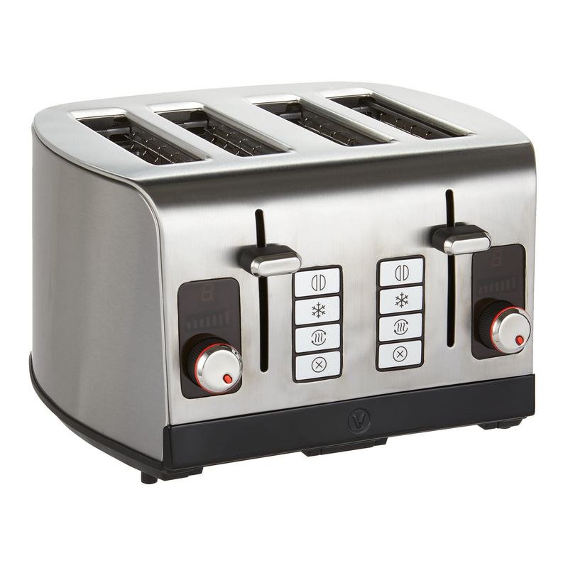 Vida by PADERNO Digital Stainless Steel Toaster, 4-Slice R6