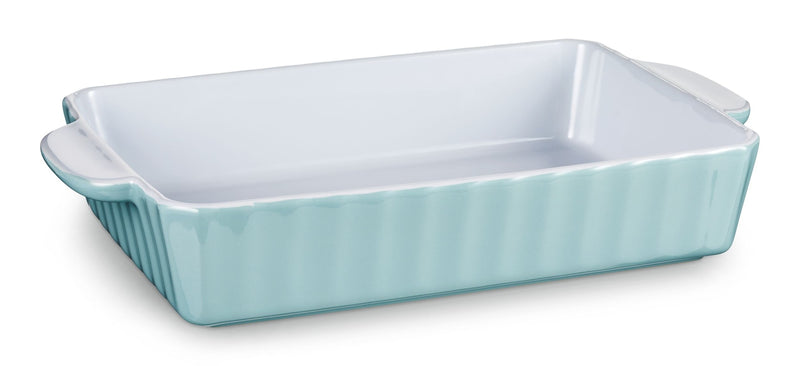 Vida by PADERNO Large Rectangular Ceramic Baking Dish, Blue X3