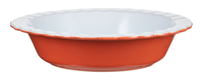 Vida by PADERNO Pie Ceramic Baking Dish, Orange L1