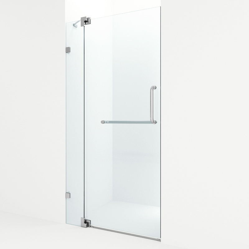 VIGO Pirouette Clear Shower Door, 42-in x 72-in V1