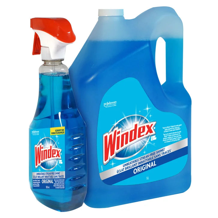 Windex Original Glass Cleaner, 5 L + 950 mL P2