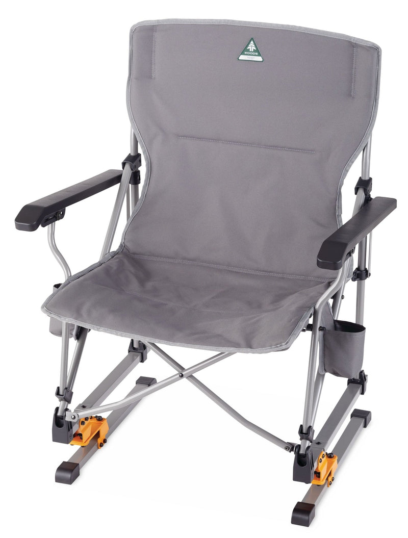 Woods Bonavista Folding Camp Rocker Chair, Grey U3