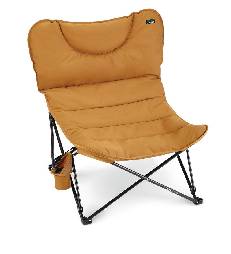 Woods Mammoth Folding Camping Chair with Cup Holder, Dijon O4