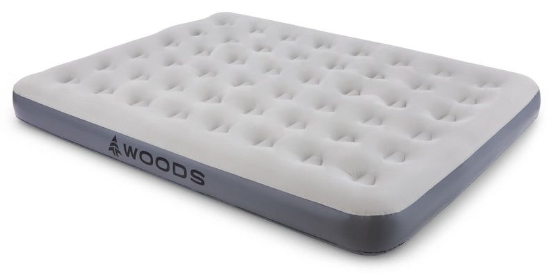 Woods Single-High Inflatable Air Mattress/Airbed with 2-in-1 Pump For AC/Car Outlet, Double D8
