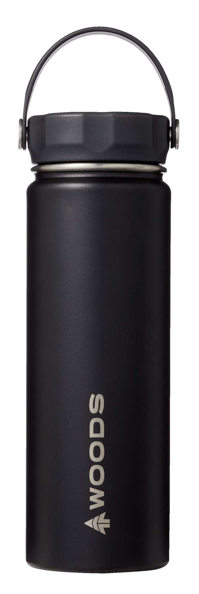 Woods Water Bottle, 22-oz, Stainless Steel, Leak-Proof, Black K0