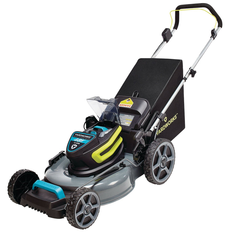 Yardworks 48V 3-in-1 Cordless Brushless Push Lawn Mower, 20-in with 5Ah Battery & Charger K3