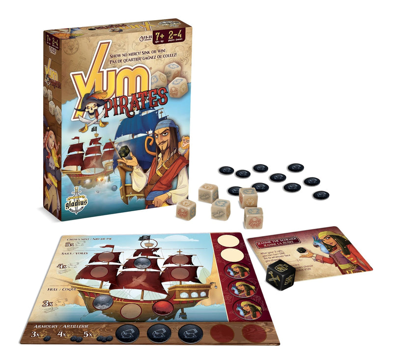 Yum Pirate Family Board Game, French, Ages 7+ M0
